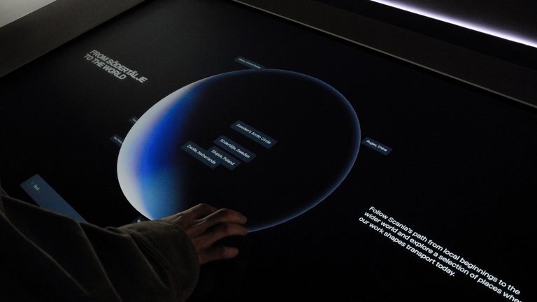 A user navigating a digital screen