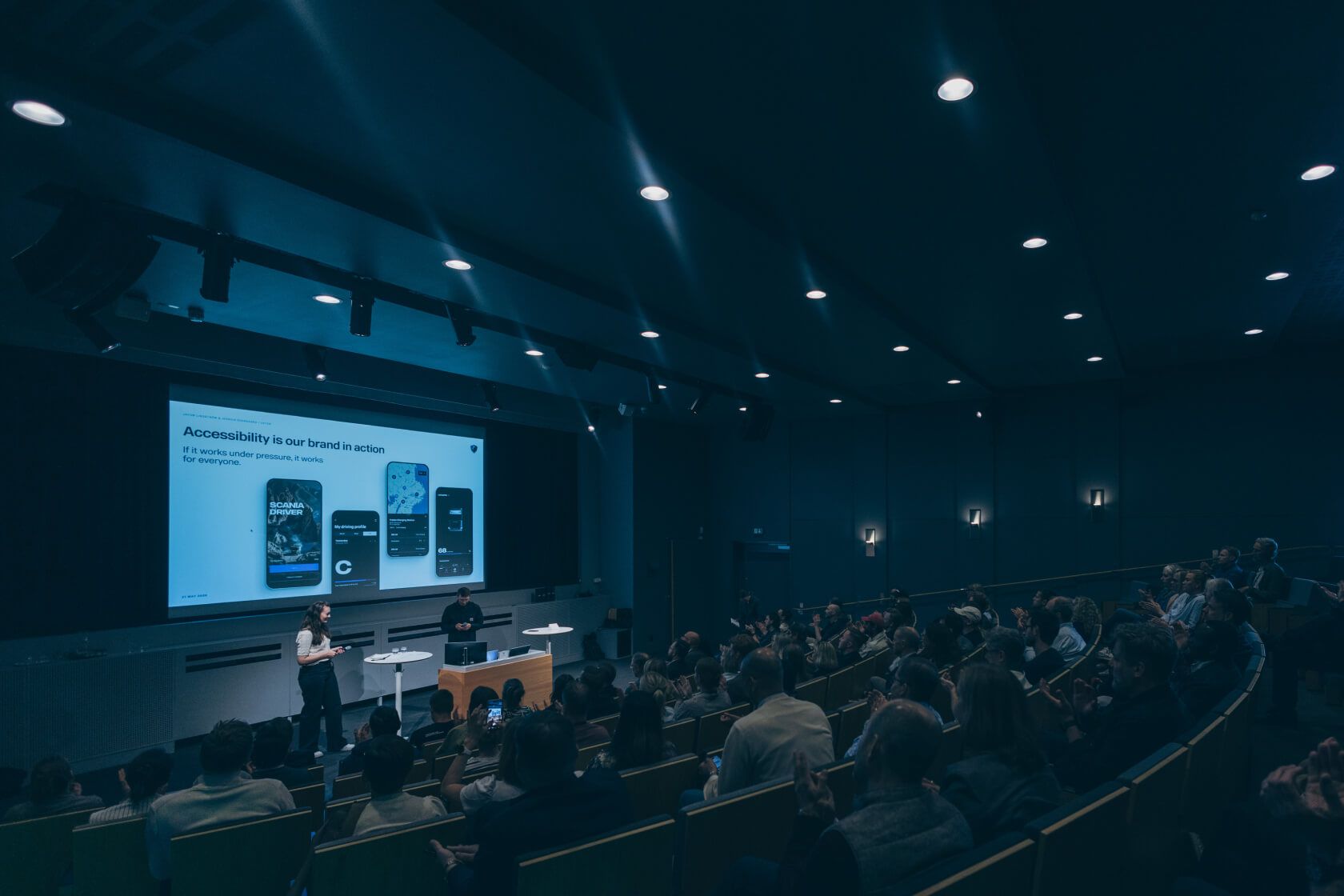 Auditorium in the Scania Experience Centre