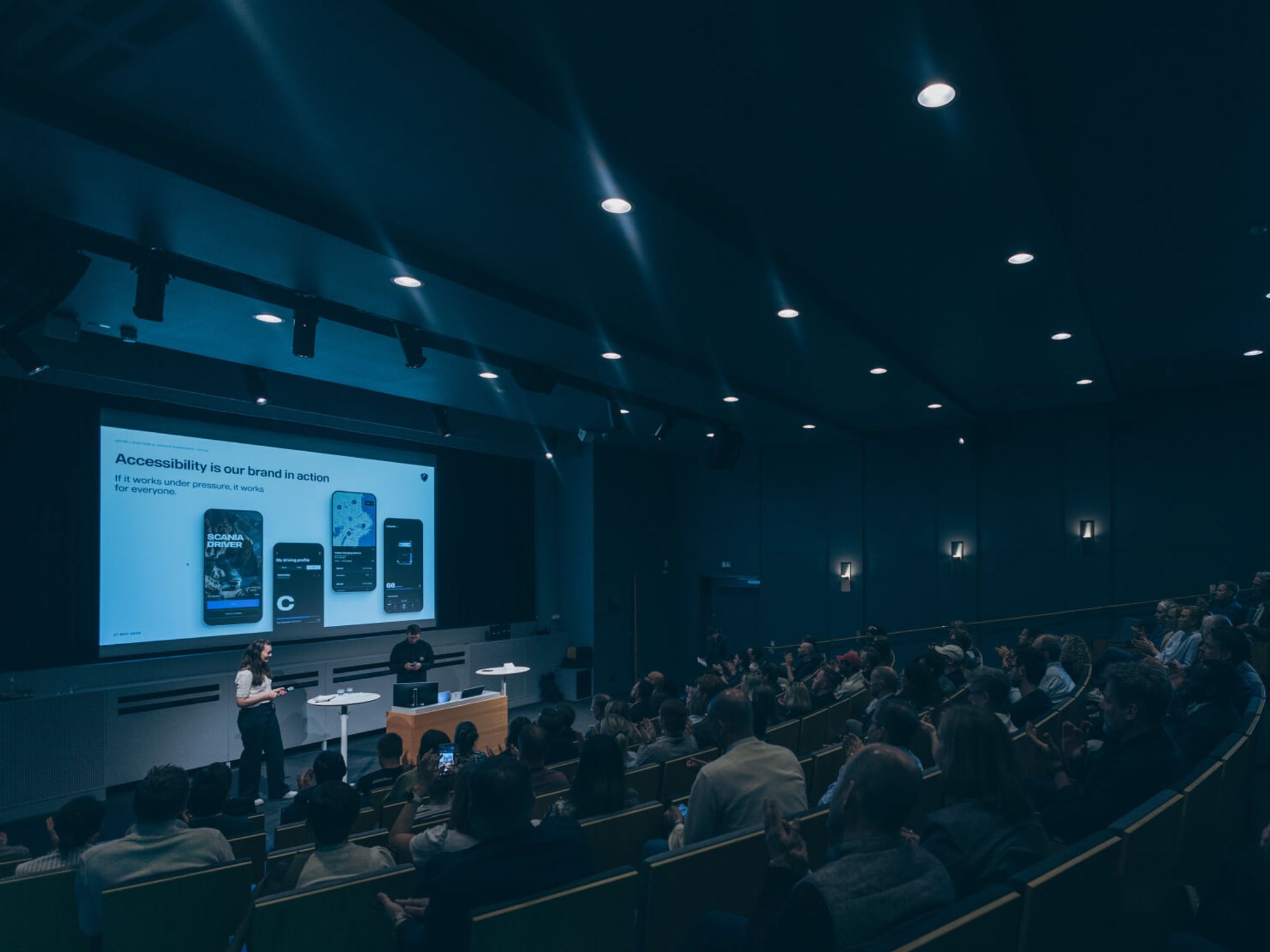 Auditorium in the Scania Experience Centre