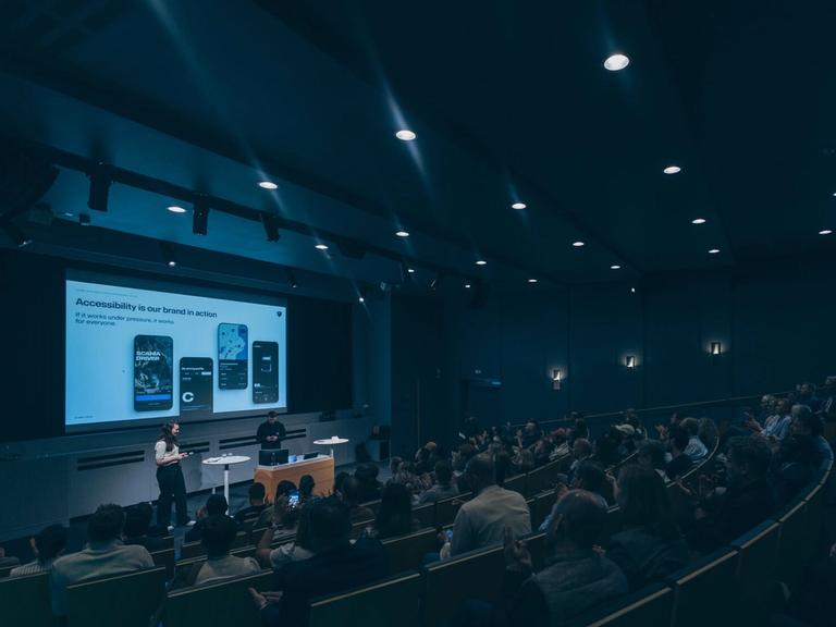 Auditorium in the Scania Experience Centre