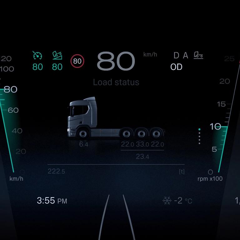 Detail view of the Smart Dash.