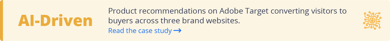 Product recommendations on Adobe 