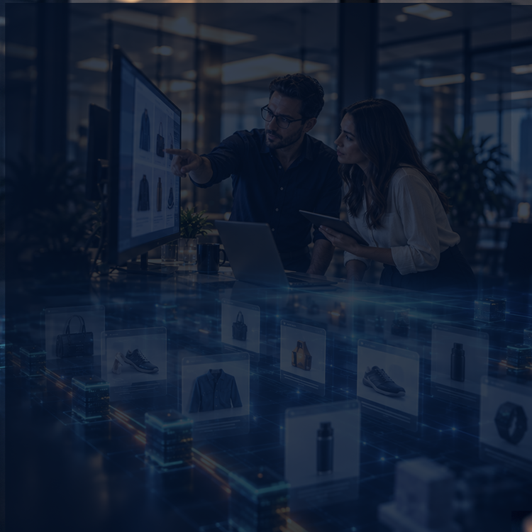 Agentic AI business operations team running product content and catalogue operations