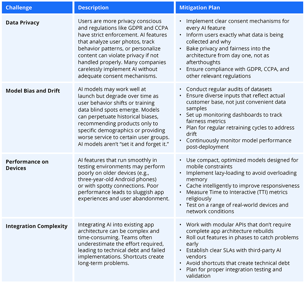 Implementation Challenges and Mitigation Plans 