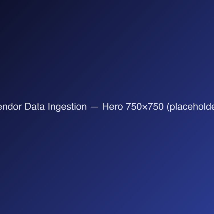 GenAI Vendor Data Ingestion