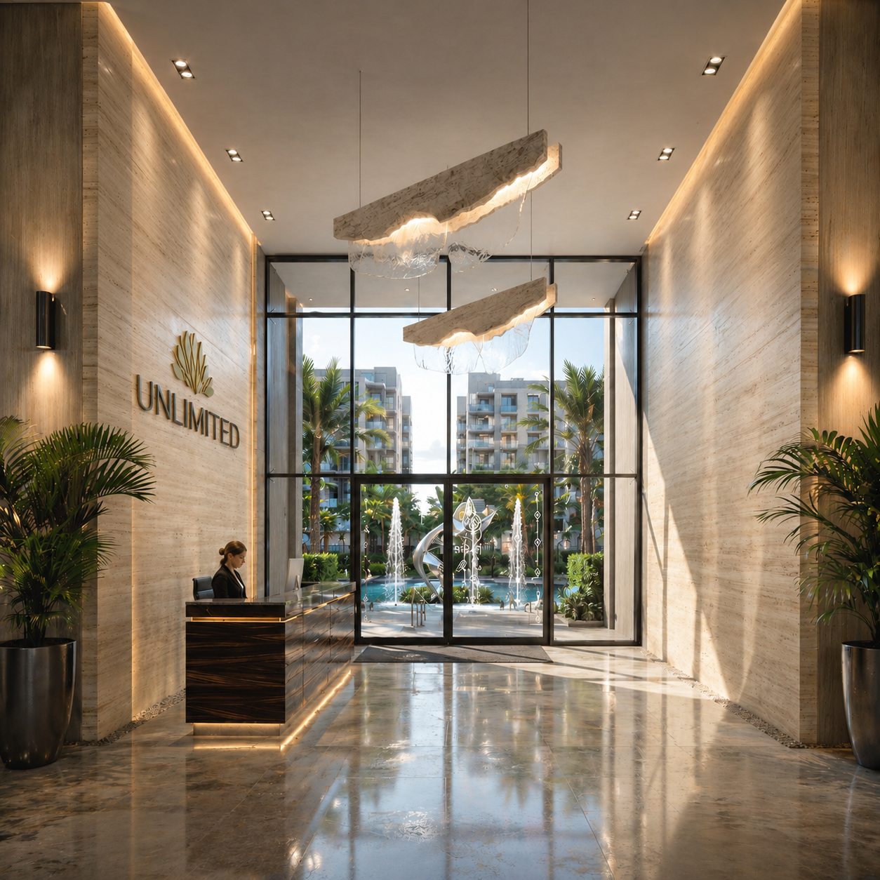 Unlimited Investment Office Lobby