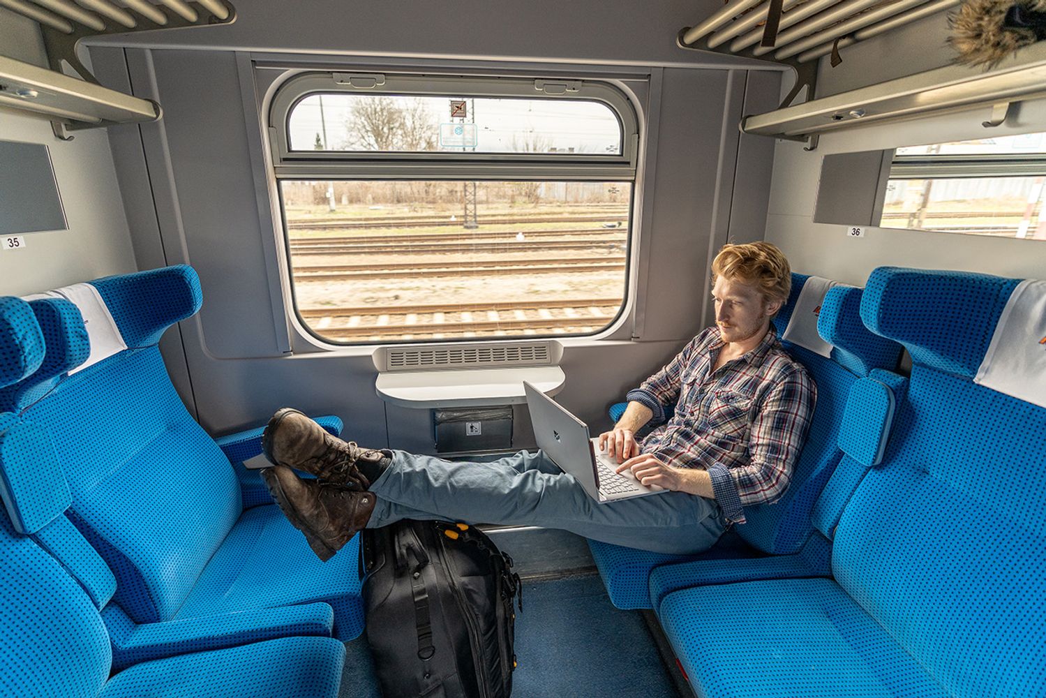 Eight ways to work efficiently on a train