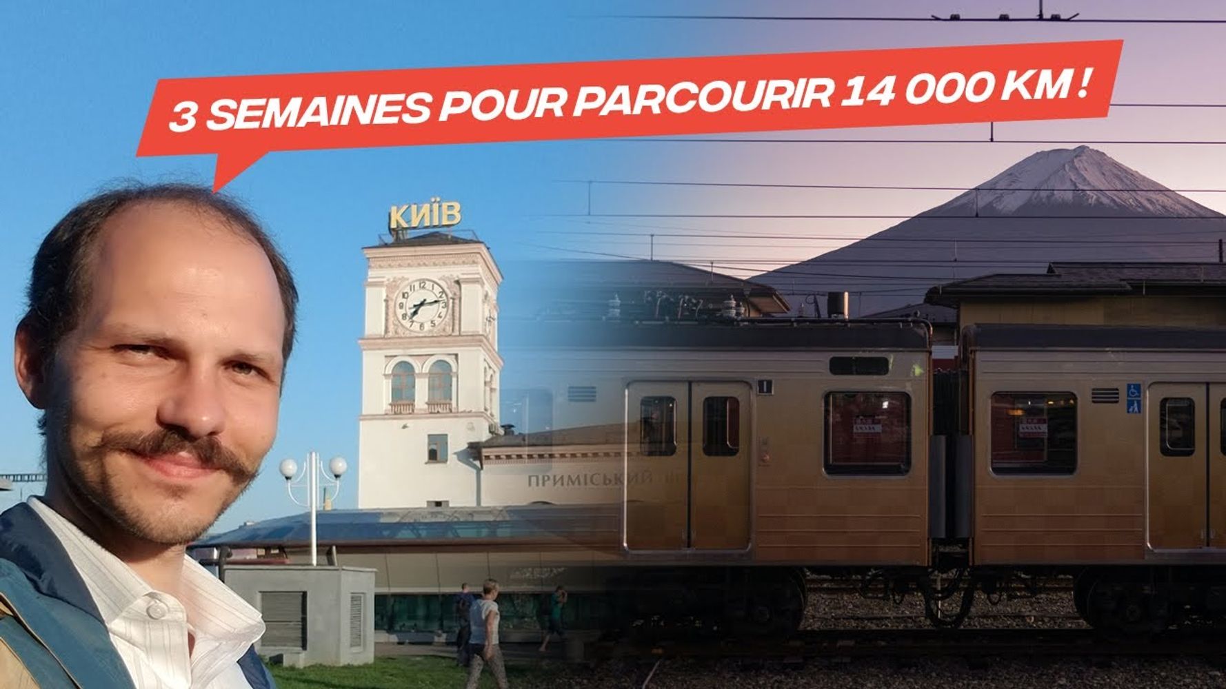 20 000 kilomètres en train : l'exploit de Julien du Japon à la France