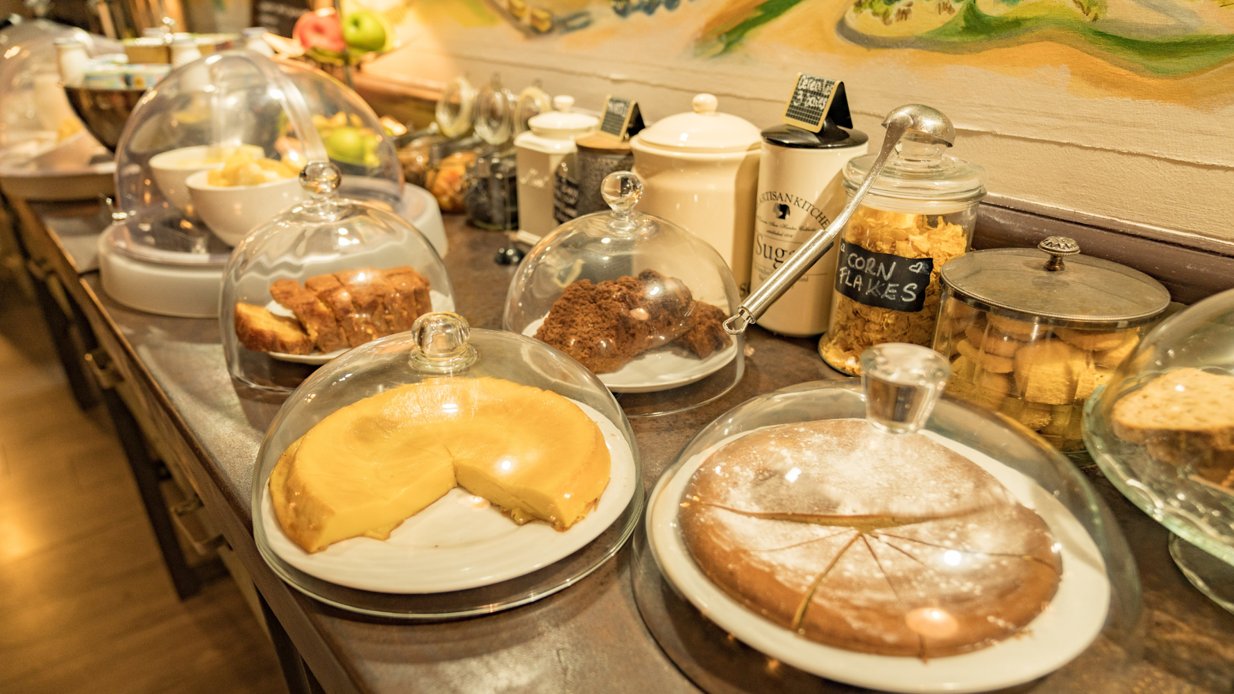 Pastries in the hotel