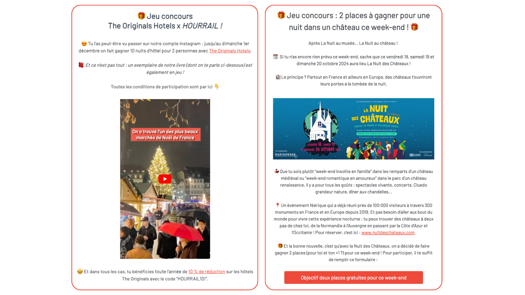 Exemples de jeux concours