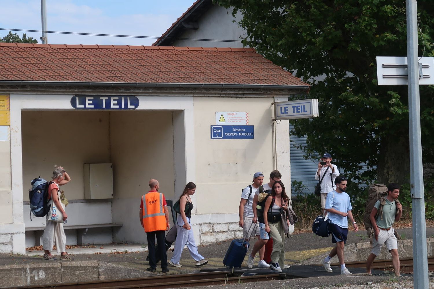 Gare Le Teil, depuis le quai