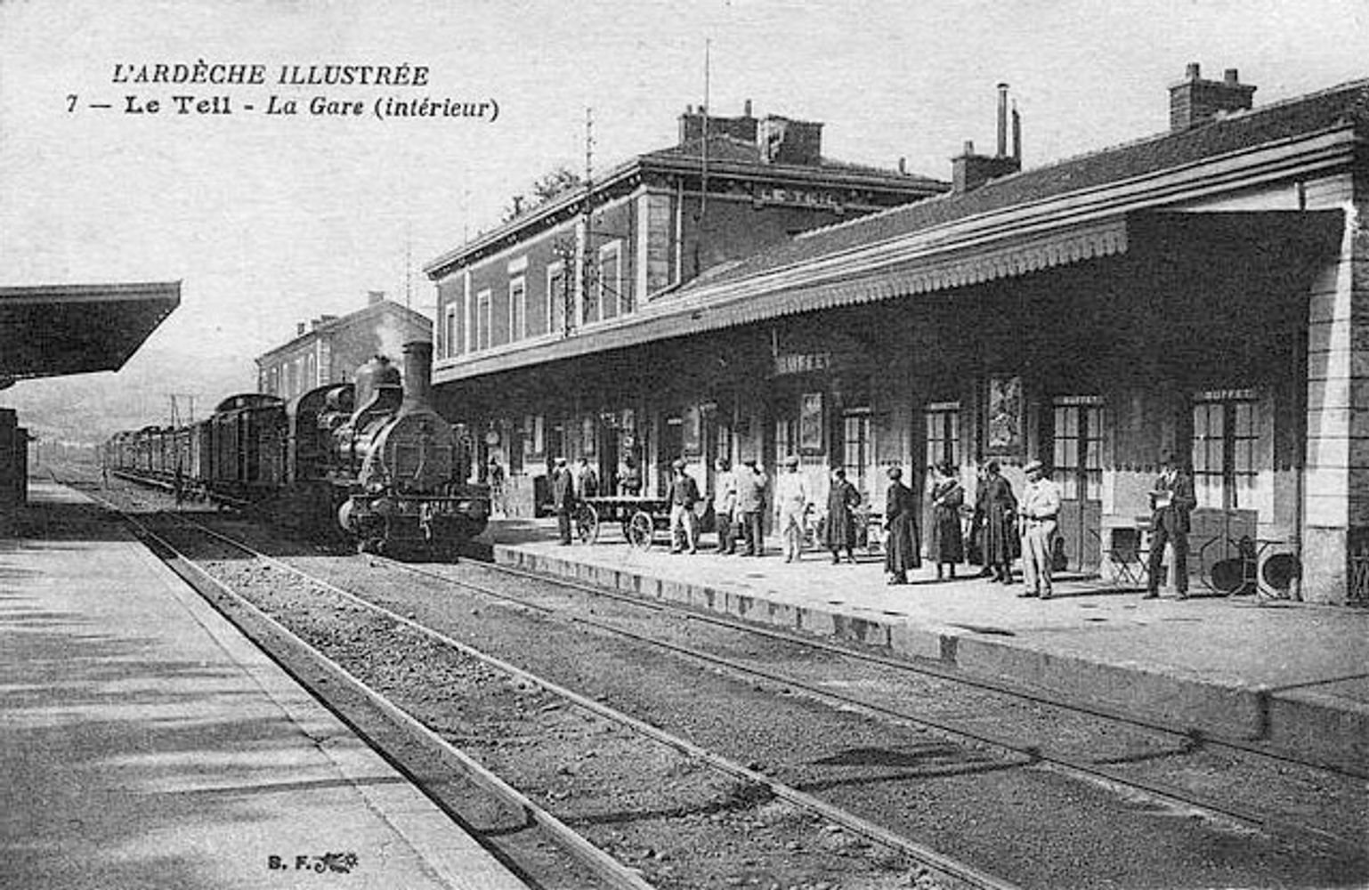 Gare du Teil, vue du quai