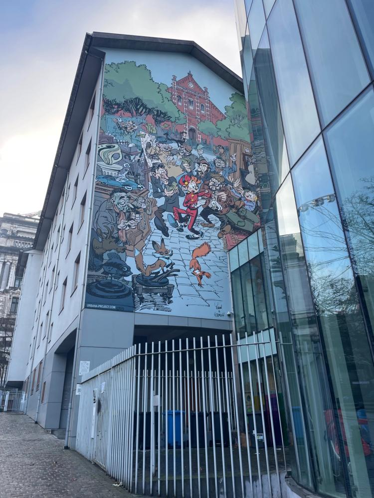 Dessin "Spirou" à Rue Notre-Dame de Grâces 3 1000 Bruxelles