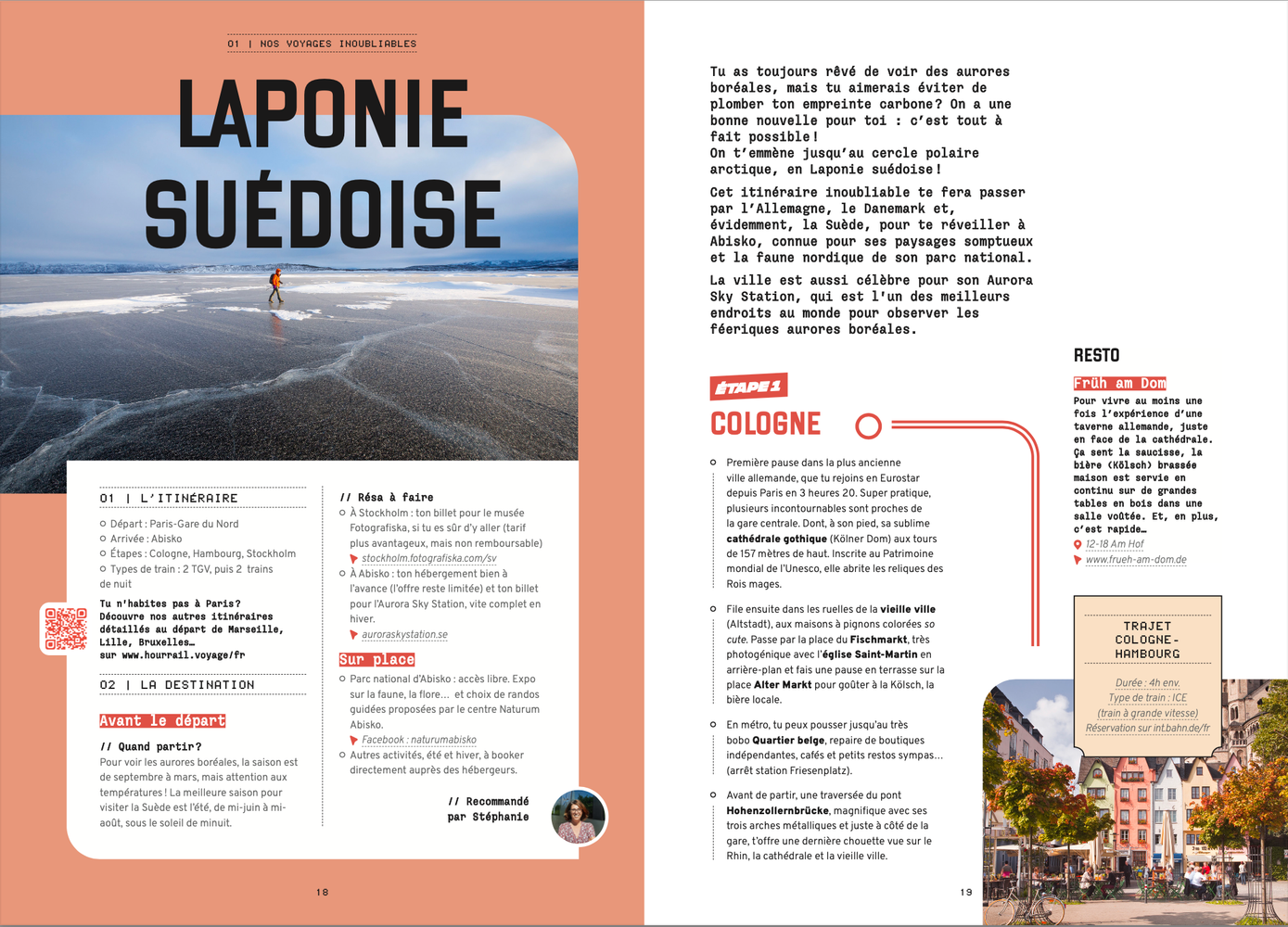 Double page livre HOURRAIL ! Laponie