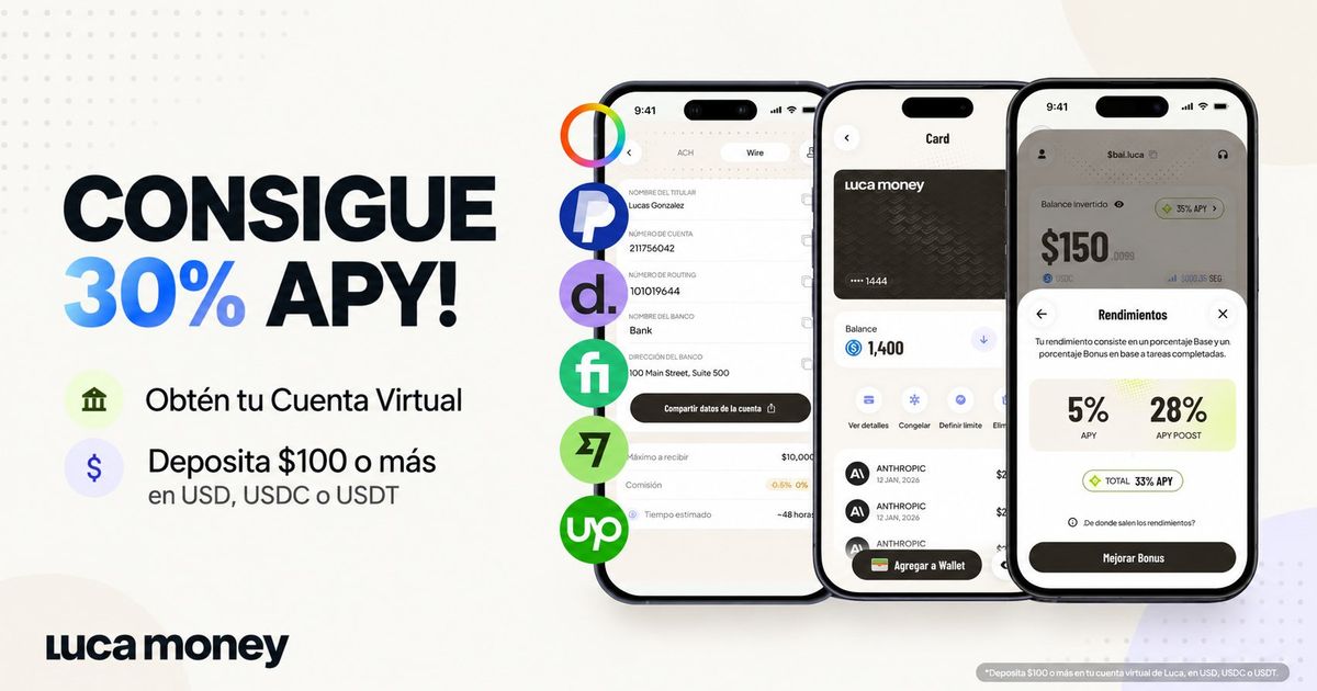 Deposita $100 o más y consigue un boost de +30% APY por 30 días