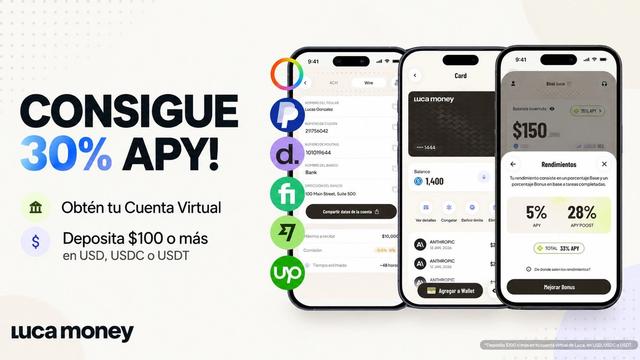 Deposita $100 o más y consigue un boost de +30% APY por 30 días