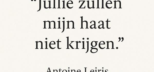 Iedereen hoort erbij – over binding en de moed van Antoine Leiris