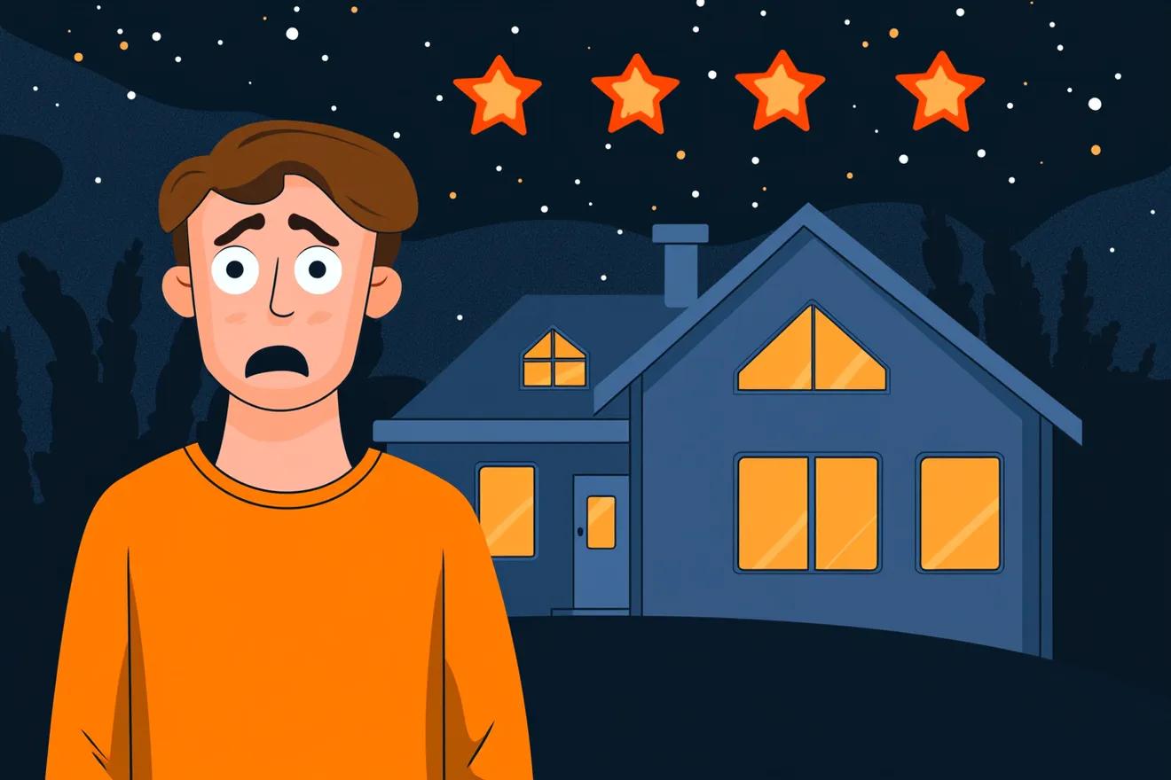 A worried man looks at four glowing stars above a house at night.​​​​‌﻿‍﻿​‍​‍‌‍﻿﻿‌﻿​‍‌‍‍‌‌‍‌﻿‌‍‍‌‌‍﻿‍​‍​‍​﻿‍‍​‍​‍‌﻿​﻿‌‍​‌‌‍﻿‍‌‍‍‌‌﻿‌​‌﻿‍‌​‍﻿‍‌‍‍‌‌‍﻿﻿​‍​‍​‍﻿​​‍​‍‌‍‍​‌﻿​‍‌‍‌‌‌‍‌‍​‍​‍​﻿‍‍​‍​‍​‍﻿﻿‌﻿​﻿‌﻿‌​‌﻿‌‌‌‍‌​‌‍‍‌‌‍﻿﻿​‍﻿﻿‌‍‍‌‌‍﻿‍‌﻿‌​‌‍‌‌‌‍﻿‍‌﻿‌​​‍﻿﻿‌‍‌‌‌‍‌​‌‍‍‌‌﻿‌​​‍﻿﻿‌‍﻿‌‌‍﻿﻿‌‍‌​‌‍‌‌​﻿﻿‌‌﻿​​‌﻿​‍‌‍‌‌‌﻿​﻿‌‍‌‌‌‍﻿‍‌﻿‌​‌‍​‌‌﻿‌​‌‍‍‌‌‍﻿﻿‌‍﻿‍​﻿‍﻿‌‍‍‌‌‍‌​​﻿﻿‌​﻿‌‌​﻿‍‌‌‍​‌​﻿​﻿​﻿‍‌​﻿​﻿​﻿‌﻿​﻿‌​​‍﻿‌​﻿‌﻿​﻿​‍‌‍‌‌‌‍‌​​‍﻿‌​﻿‌​‌‍​﻿​﻿‌​​﻿‍‌​‍﻿‌​﻿‍​‌‍​﻿‌‍​‍‌‍​﻿​‍﻿‌​﻿‌‍‌‍​‌‌‍​﻿‌‍​‌‌‍‌‍‌‍​‌​﻿‍‌‌‍​‍‌‍​‌‌‍‌‌‌‍​‍​﻿‍‌​﻿‍﻿‌﻿‌​‌﻿‍‌‌﻿​​‌‍‌‌​﻿﻿‌‌﻿​​‌‍﻿﻿‌﻿​﻿‌﻿‌​​﻿‍﻿‌﻿​​‌‍​‌‌﻿‌​‌‍‍​​﻿﻿‌‌‍​﻿‌‍﻿﻿‌﻿‌‍‌‍‌‌‌﻿​‍‌​‍‌‌‍﻿‌‌‍​‌‌‍‌﻿‌‍‌‌​‍﻿‍‌‍​‌‌‍﻿​‌﻿‌​​﻿﻿﻿‌‍​‍‌‍​‌‌﻿​﻿‌‍‌‌‌‌‌‌‌﻿​‍‌‍﻿​​﻿﻿‌​‍‌‌​﻿​‍‌​‌‍‌﻿​﻿‌﻿‌​‌﻿‌‌‌‍‌​‌‍‍‌‌‍﻿﻿​‍‌‍‌‍‍‌‌‍‌​​﻿﻿‌​﻿‌‌​﻿‍‌‌‍​‌​﻿​﻿​﻿‍‌​﻿​﻿​﻿‌﻿​﻿‌​​‍﻿‌​﻿‌﻿​﻿​‍‌‍‌‌‌‍‌​​‍﻿‌​﻿‌​‌‍​﻿​﻿‌​​﻿‍‌​‍﻿‌​﻿‍​‌‍​﻿‌‍​‍‌‍​﻿​‍﻿‌​﻿‌‍‌‍​‌‌‍​﻿‌‍​‌‌‍‌‍‌‍​‌​﻿‍‌‌‍​‍‌‍​‌‌‍‌‌‌‍​‍​﻿‍‌​‍‌‍‌﻿‌​‌﻿‍‌‌﻿​​‌‍‌‌​﻿﻿‌‌﻿​​‌‍﻿﻿‌﻿​﻿‌﻿‌​​‍‌‍‌﻿​​‌‍​‌‌﻿‌​‌‍‍​​﻿﻿‌‌‍​﻿‌‍﻿﻿‌﻿‌‍‌‍‌‌‌﻿​‍‌​‍‌‌‍﻿‌‌‍​‌‌‍‌﻿‌‍‌‌​‍﻿‍‌‍​‌‌‍﻿​‌﻿‌​​‍‌‍‌﻿​​‌‍‌‌‌﻿​‍‌﻿​﻿‌﻿​​‌‍‌‌‌‍​﻿‌﻿‌​‌‍‍‌‌﻿‌‍‌‍‌‌​﻿﻿‌‌﻿​​‌﻿‌‌‌‍​‍‌‍﻿​‌‍‍‌‌﻿​﻿‌‍‍​‌‍‌‌‌‍‌​​‍​‍‌﻿﻿‌