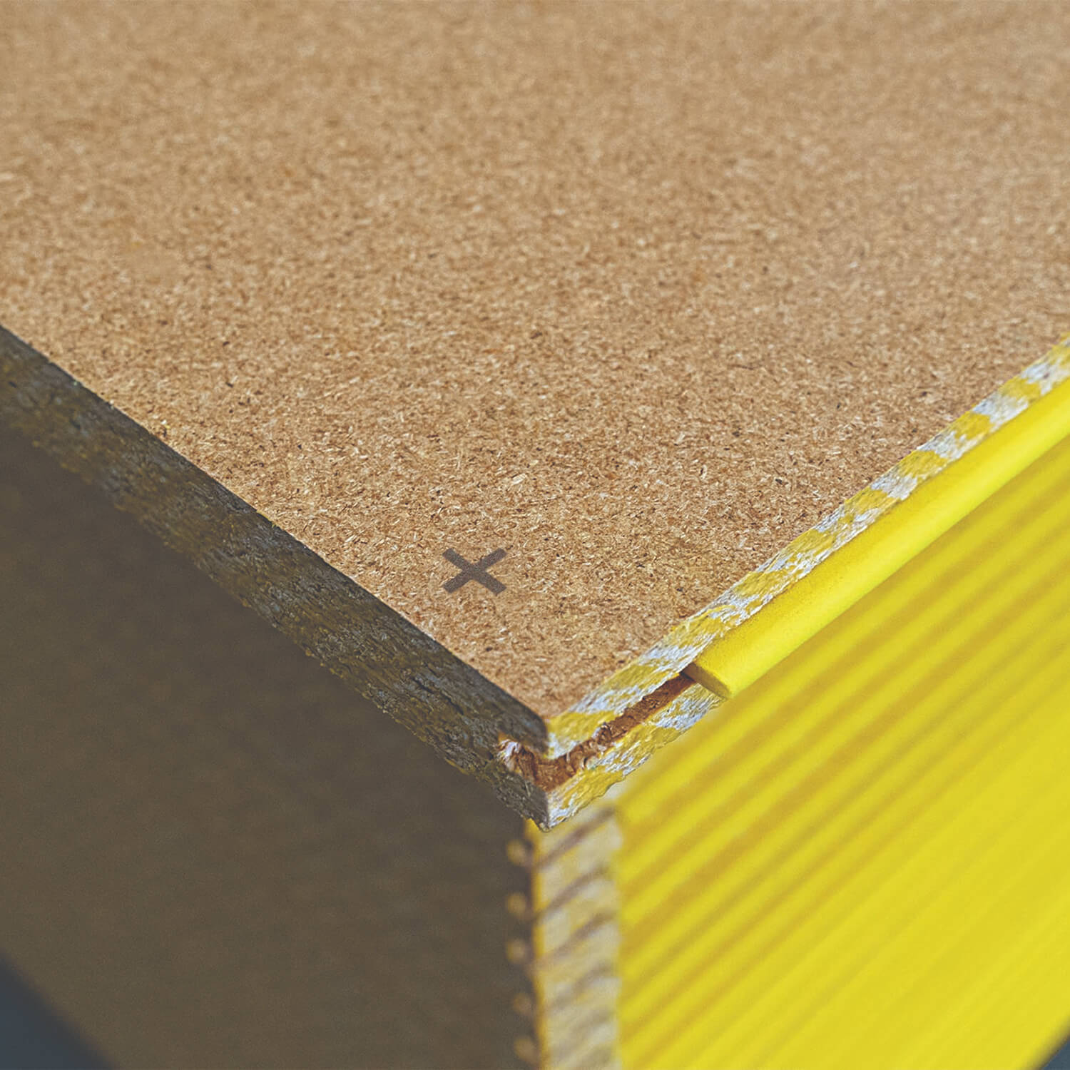 Stack of YellowTongue flooring