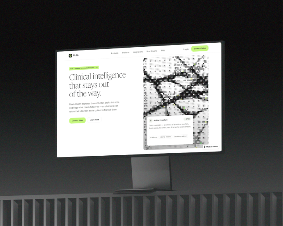 Fitalis Framer template preview