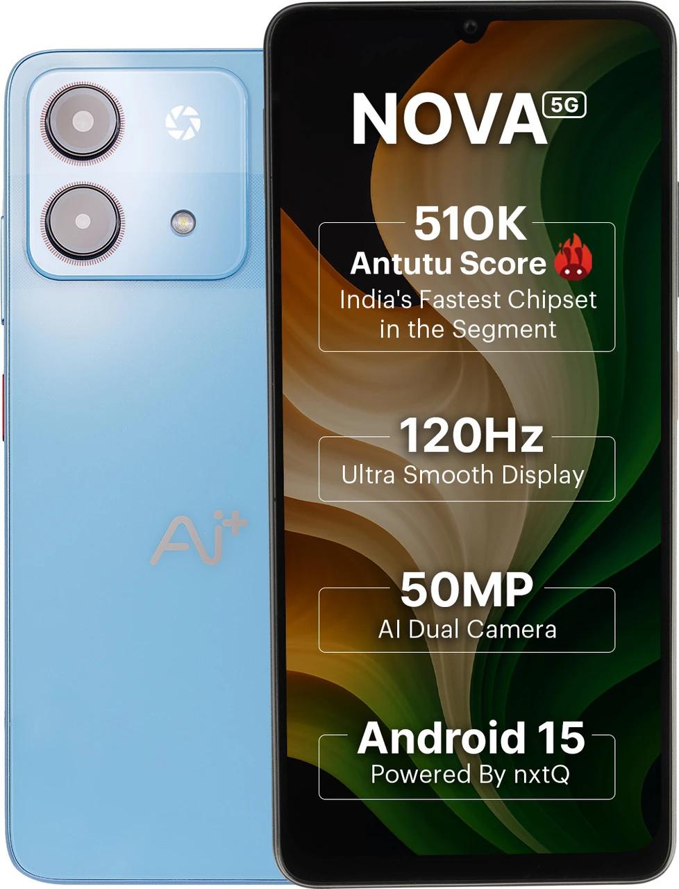 Ai+ Nova 5G (Blue, 128 GB)
