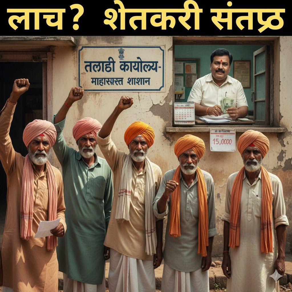एक नोंदणीसाठी १५ हजार लाच? शेतकरी त्रस्त, तलाठ्यांच्या भ्रष्टाचाराविरोधात संताप
