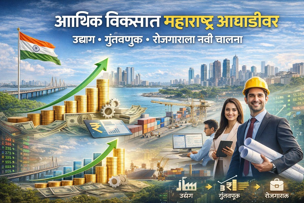 आर्थिक विकासात महाराष्ट्राची आघाडी: उद्योग, गुंतवणूक आणि रोजगाराला चालना