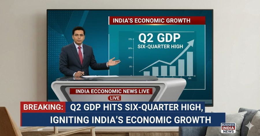 Q2 GDP Hits Six-Quarter High, Igniting India's Economic Growth