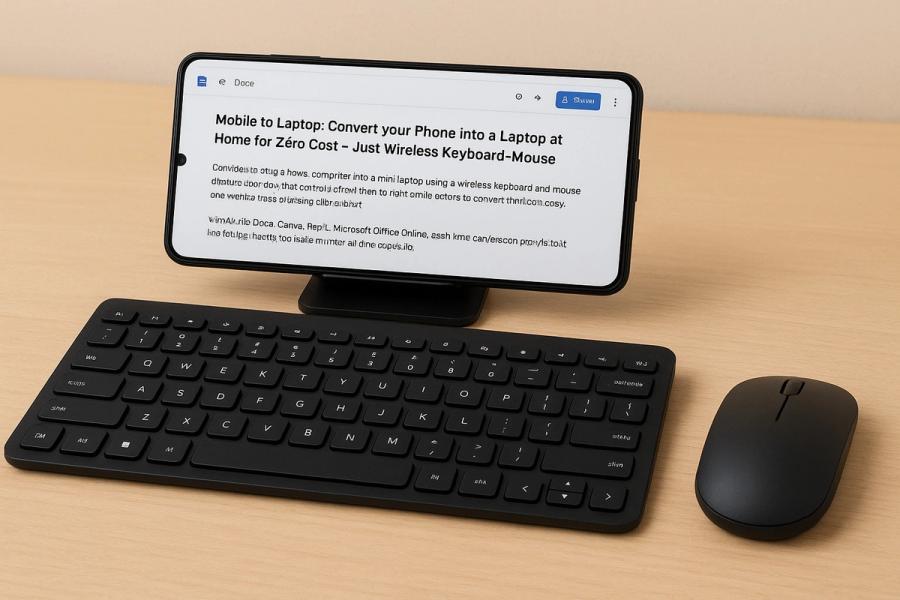Laptop घ्यायचं प्लॅन करताय? थांबा! तुमचा Mobile फक्त 2 मिनिटांत Mini Laptop मध्ये बदलू शकतो… आणि तेही Zero Cost ने!