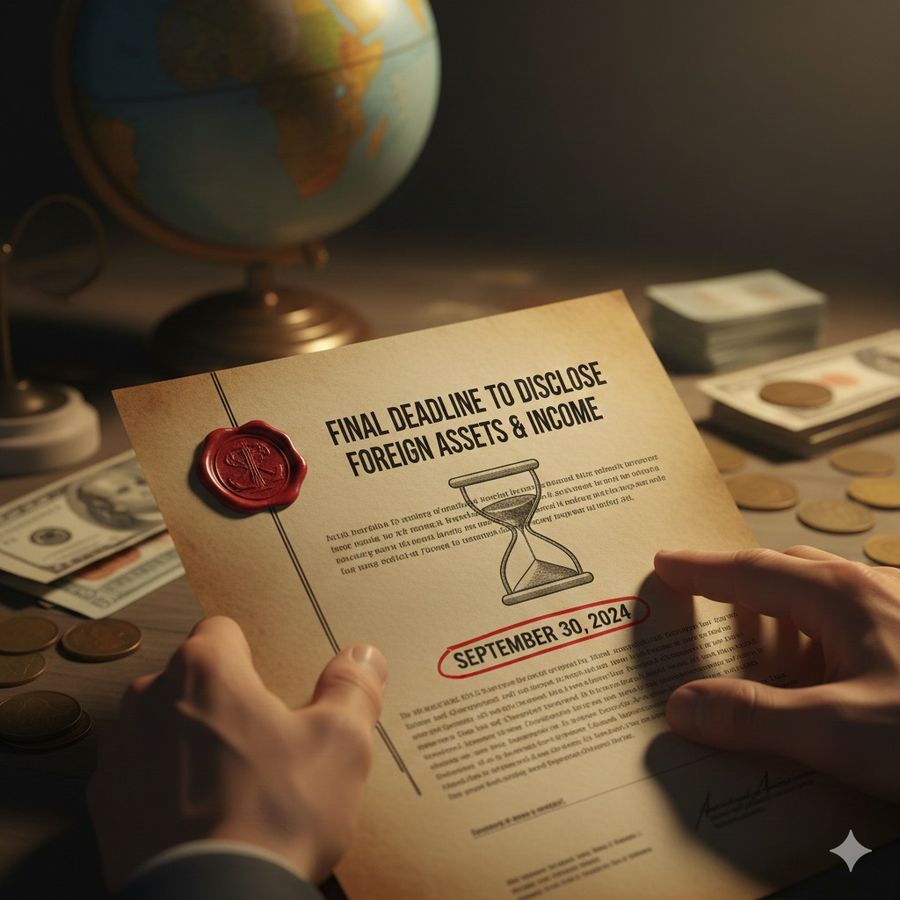 Final deadline to disclose foreign assets and income