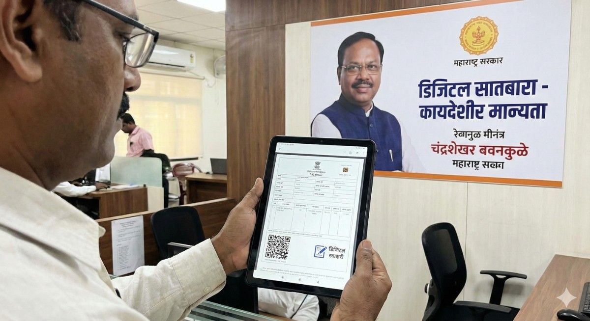 मोठा निर्णय! महाराष्ट्रात आता 'डिजिटल सातबारा'ला कायदेशीर मान्यता, तलाठ्याच्या शिक्याची गरज नाही