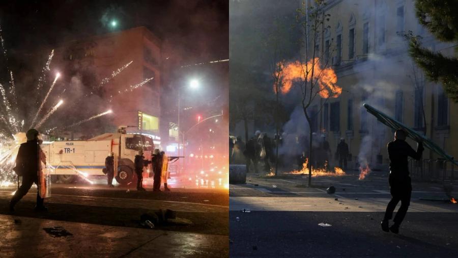 Albania descends into chaos: Parliament attacked, buildings set ablaze