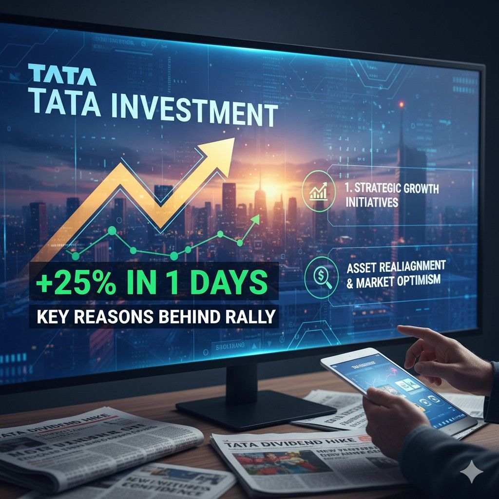 टाटा इन्वेस्टमेंट के शेयरों में 25% की बढ़ोतरी, 14 अक्टूबर को 1:10 स्टॉक विभाजन की रिकॉर्ड तिथि तय की गई