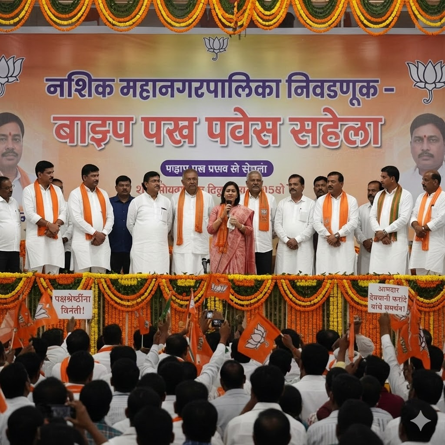 Nashik Bjp Pakshapravesh Devyani Farande Bhavuk Naaty