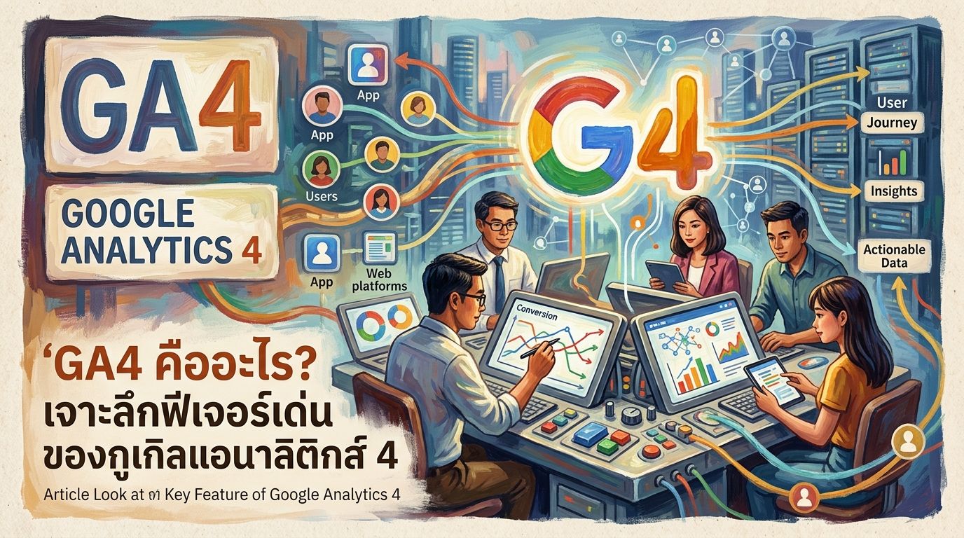 ทำไมธุรกิจยุคใหม่ต้องใช้ GA4? เปลี่ยน "การเดา" ให้เป็น "ยอดขาย" ด้วยข้อมูลที่แม่นยำ