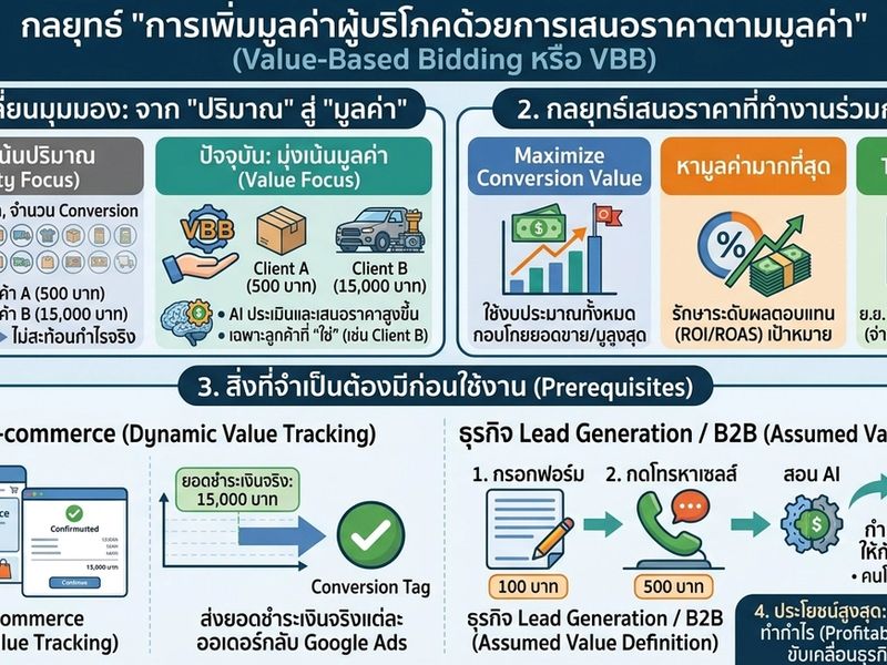 เจาะลึก Google Ads: วิธีเพิ่มมูลค่าผู้บริโภคด้วยการเสนอราคาตามมูลค่า (VBB)