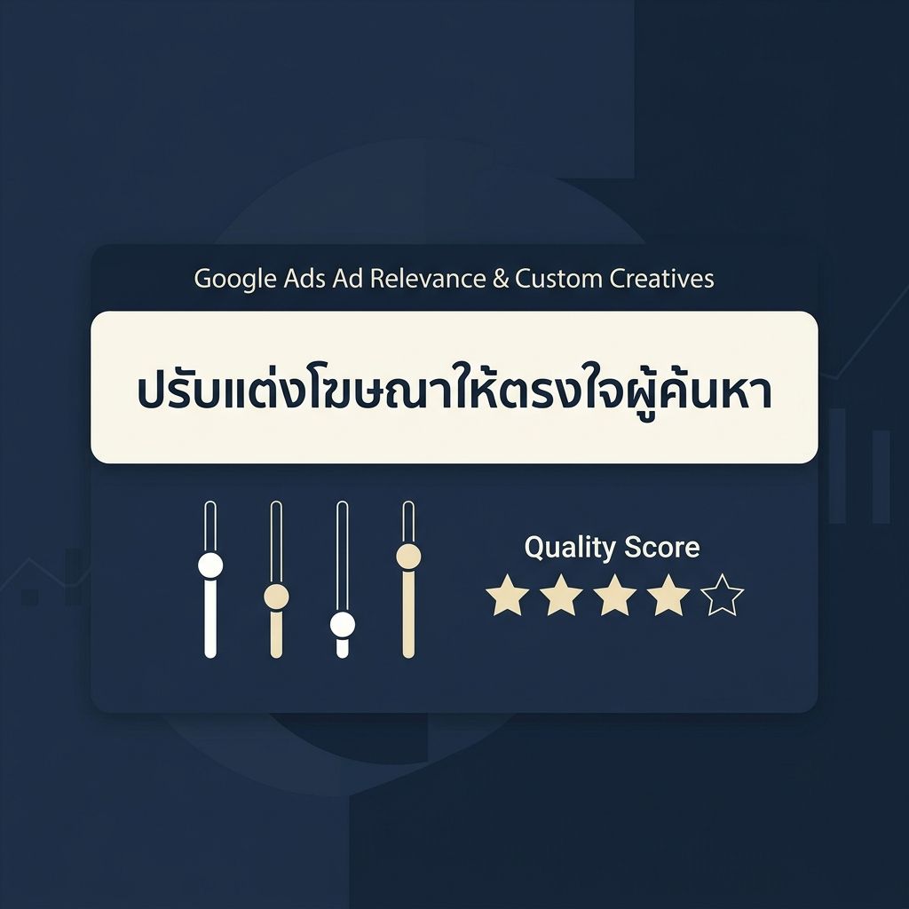 เพิ่ม Ad Relevance ใน Google Ads: เทคนิคปรับแต่งคริเอทีฟโฆษณา ดัน Quality Score และลด CPC 2026