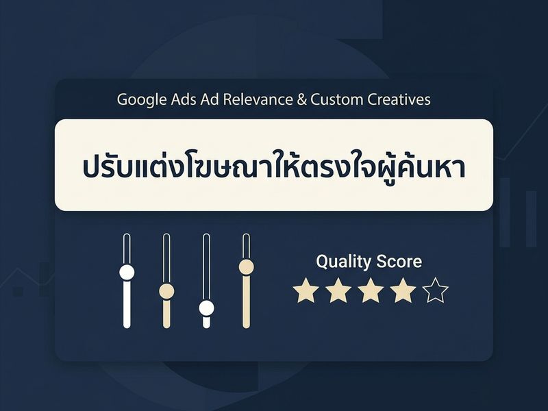 เพิ่ม Ad Relevance ใน Google Ads: เทคนิคปรับแต่งคริเอทีฟโฆษณา ดัน Quality Score และลด CPC 2026