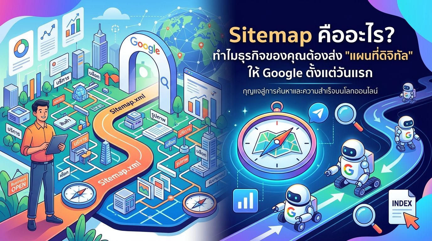 Sitemap คืออะไร? ทำไมธุรกิจของคุณต้องส่ง "แผนที่ดิจิทัล" ให้ Google ตั้งแต่วันแรก
