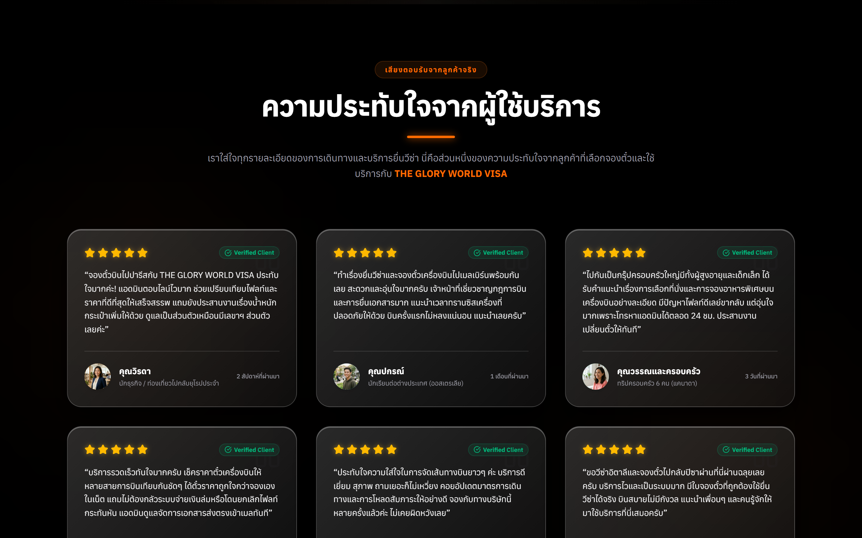05. ส่วนรีวิวเสียงตอบรับจากลูกค้าจริง และความประทับใจ