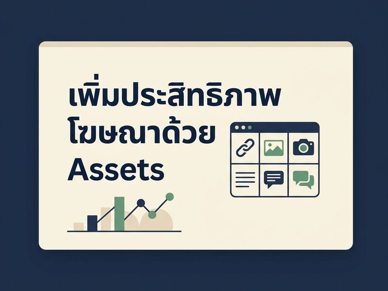 เพิ่มประสิทธิภาพโฆษณา Google Ads ด้วย Ad Assets: เทคนิคดัน CTR และยอดขายให้พุ่งในปี 2026