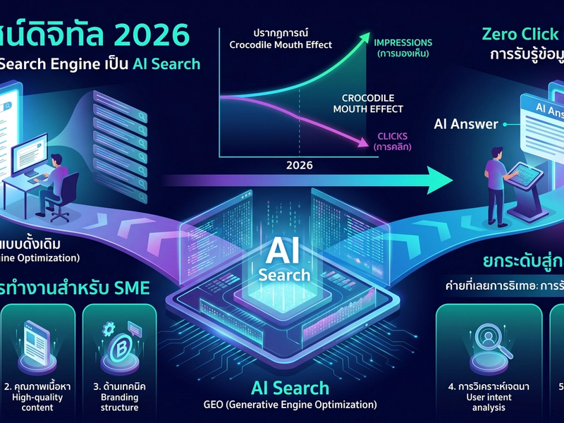 การปรับตัวของเว็บไซต์ธุรกิจในยุค AI Search: ถอดรหัสกลยุทธ์ GEO (Generative Engine Optimization)