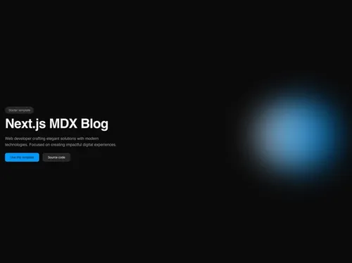 Next.js MDX Blog Template