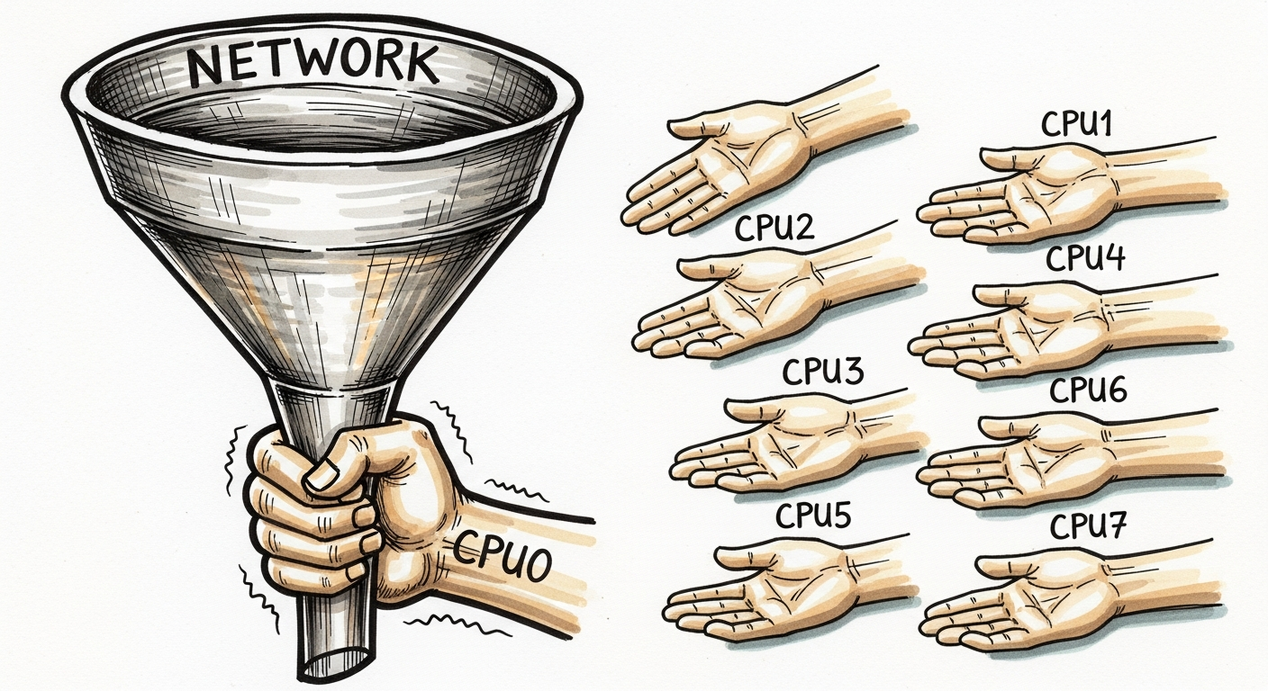 Header image for The SoftIRQ Is a Single-Core Trap