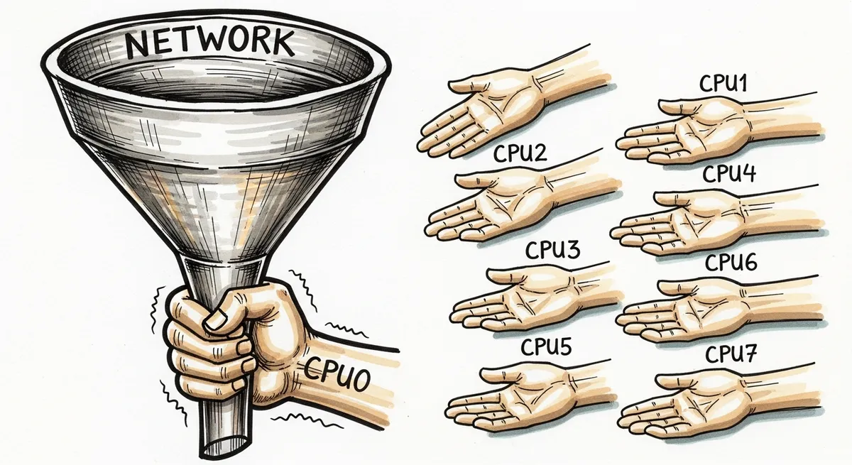 Header image for The SoftIRQ Is a Single-Core Trap