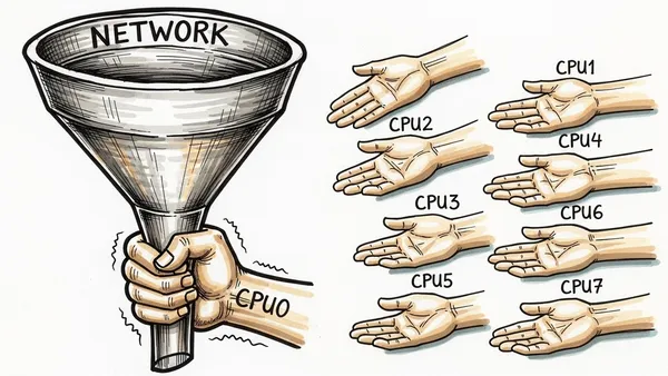 Header image for The SoftIRQ Is a Single-Core Trap