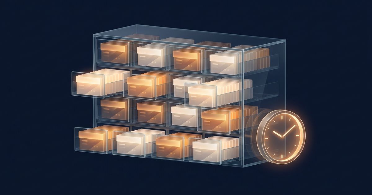 Layered translucent blocks represent shared cached data, a changing clock, and a dynamic user-specific request boundary.