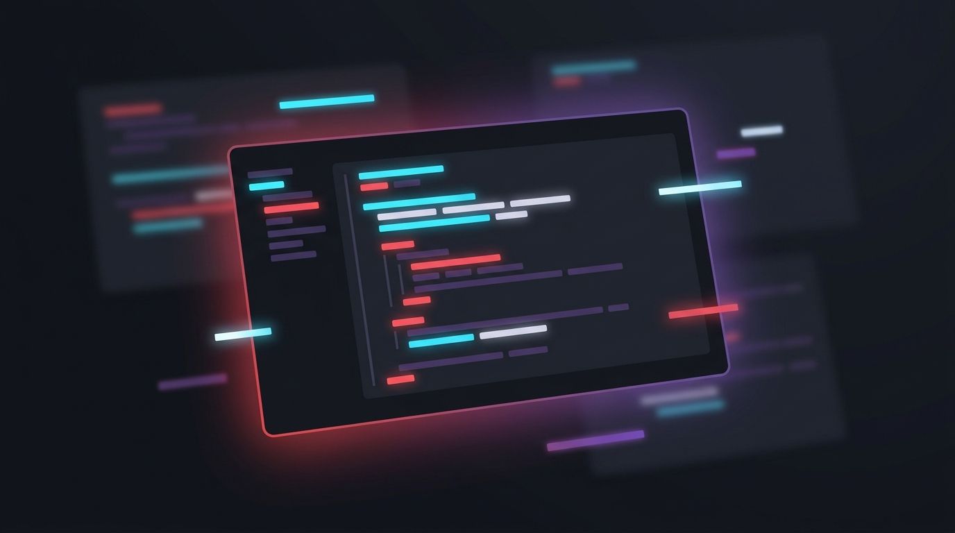 The Angrboda red and violet theme system across editor, terminal, browser, and AI tool surfaces.