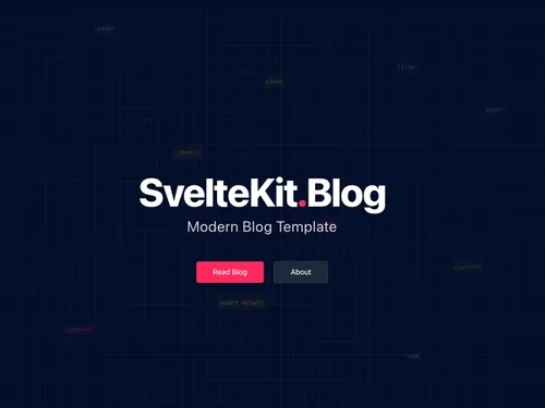 SvelteKit MDsveX Blog Template