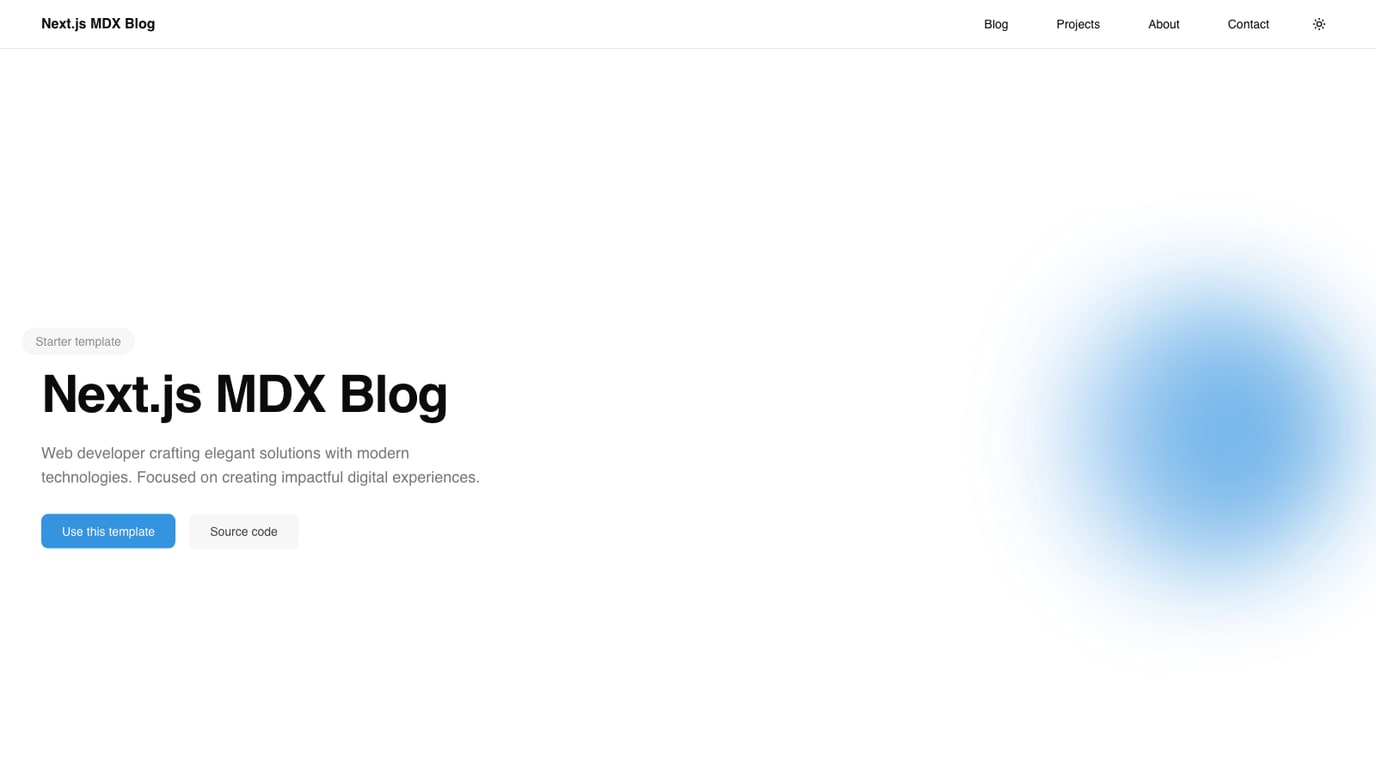 Next.js MDX blog starter with a simple reading layout and navigation
